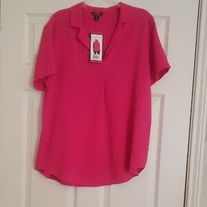 Fushia Women's Short Sleeve Top